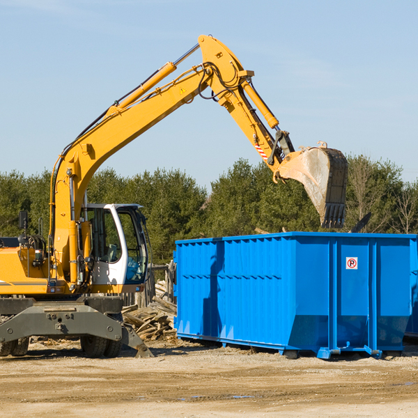 can i choose the location where the residential dumpster will be placed in Dixon IL